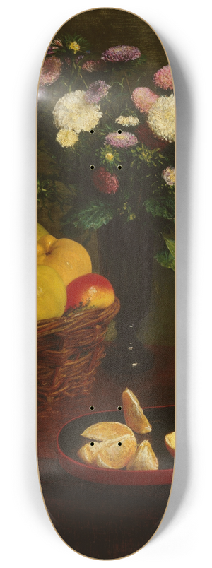 Henri Fantin-Latour - Flowers and fruit 8.25 inch art skate deck