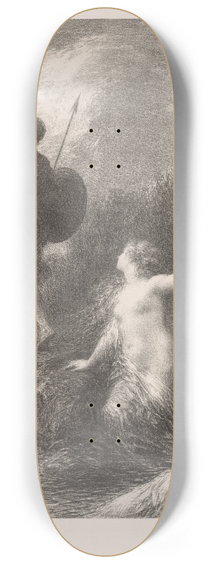 Henri Fantin-Latour - Goetterdaemmerung; Siegfried et les filles 8.25 inch art skate deck