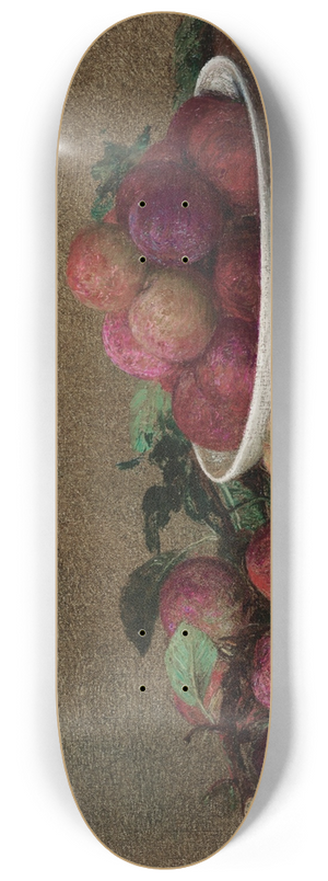 Henri Fantin-Latour - Nature morte aux prunes 8.25 inch art skate deck