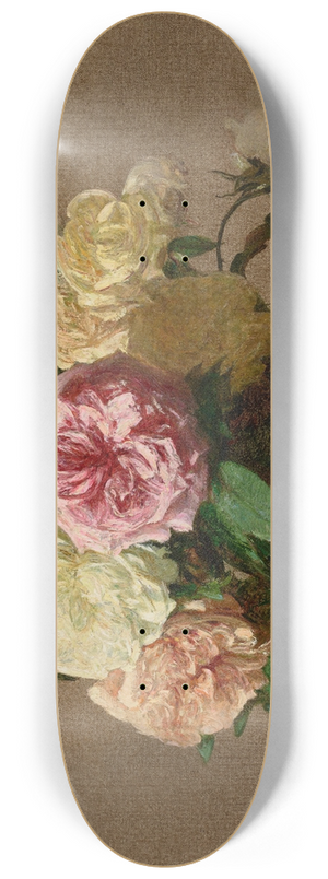 Henri Fantin-Latour - Roses 8.25 inch art skate deck