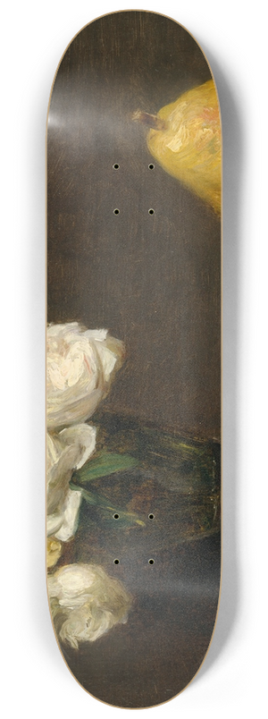 Henri Fantin-Latour - Still Life with Roses and Fruit 8.25 inch art skate deck