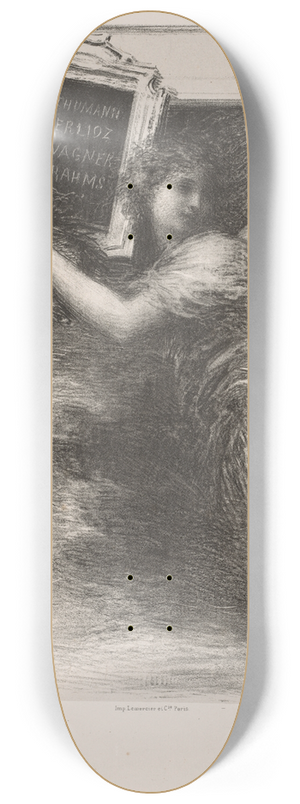 Henri Fantin-Latour - The Genius of Music 8.25 inch art skate deck