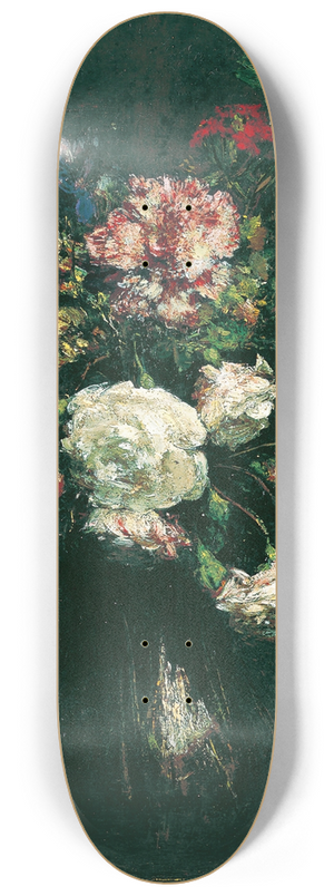 Henri Fantin-Latour - Vase of Flowers 8.25 inch art skate deck