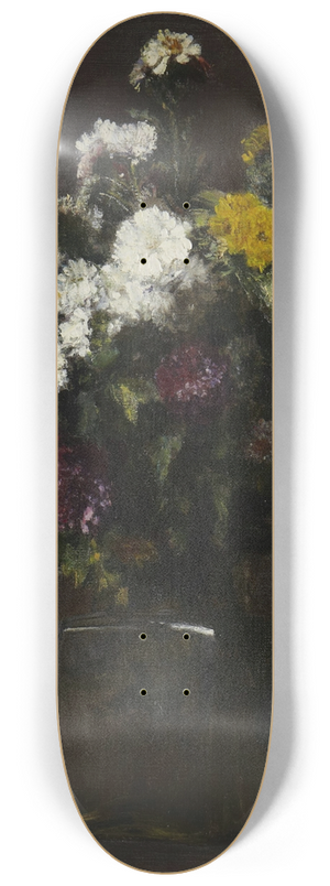 Henri Fantin-Latour - Vase of Flowers 8.25 inch art skate deck