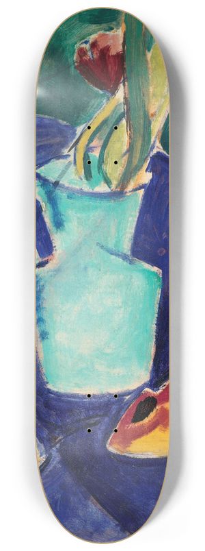 Alfred Henry Maurer - Tulips in a Green Vase 8.25 inch art skate deck