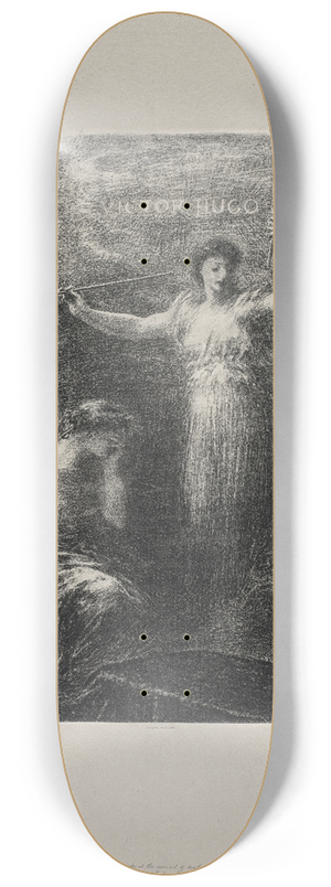 Henri Fantin-Latour -  Victor Hugo 8.25 inch art skate deck