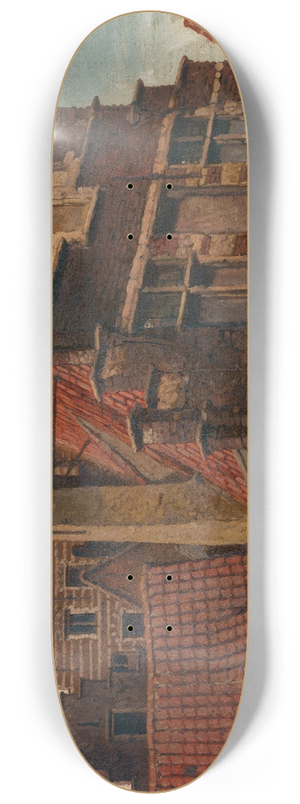 Henri Franois Schaefels - The Vleeshuis and Old Houses 2 8.25 inch art skate deck