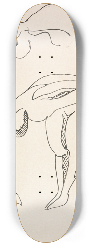 Henri Gaudier-Brzeska - Bowing Figure 8.25 inch art skate deck