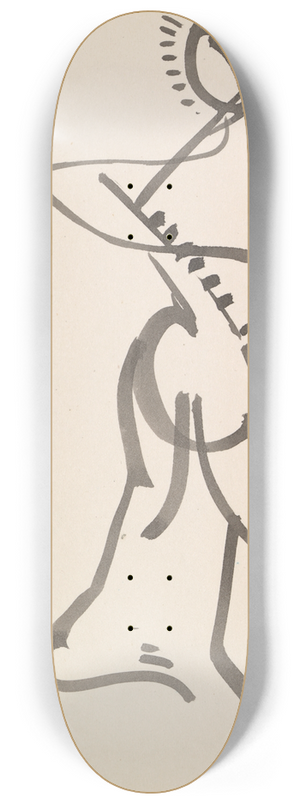 Henri Gaudier-Brzeska - Dancing Figure 8.25 inch art skate deck