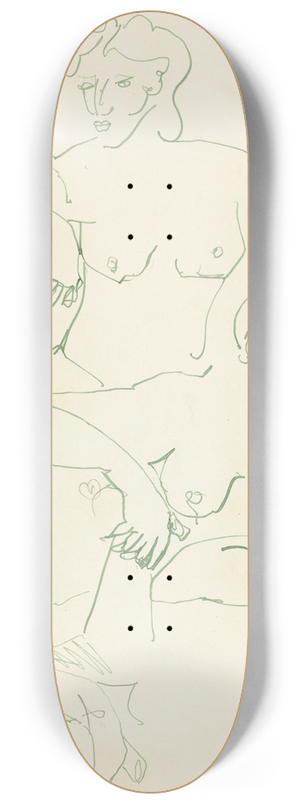 Henri Gaudier-Brzeska - Five Studies of a Female Figure 8.25 inch art skate deck Henri Gaudier-Brzeska - Five Studies of a Female Figure 8.25 inch art skate deck