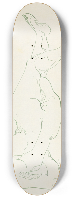 Henri Gaudier-Brzeska - Reclining Female Figure 8.25 inch art skate deck