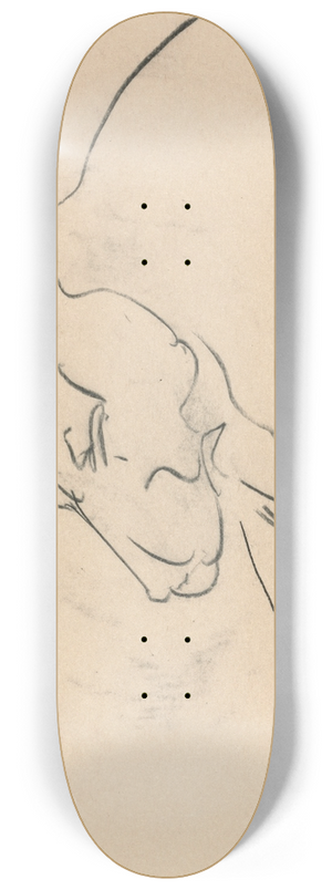 Henri Gaudier-Brzeska - Reclining Lioness 8.25 inch art skate deck Henri Gaudier-Brzeska - Reclining Lioness 8.25 inch art skate deck