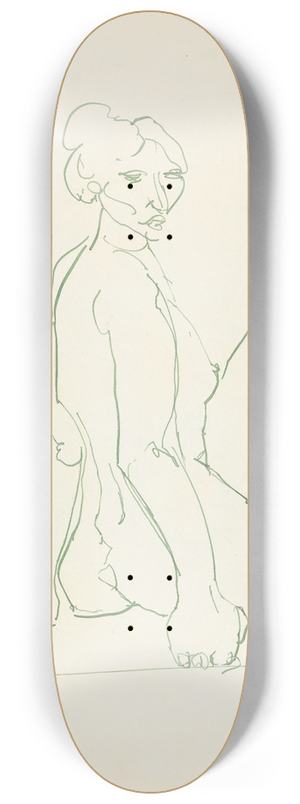 Henri Gaudier-Brzeska - Seated Female Figure 2 8.25 inch art skate deck
