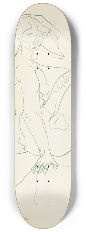Henri Gaudier-Brzeska - Seated Female Figure 8.25 inch art skate deck