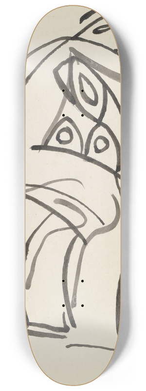 Henri Gaudier-Brzeska - Study of a Female Figure 8.25 inch art skate deck Henri Gaudier-Brzeska - Study of a Female Figure 8.25 inch art skate deck