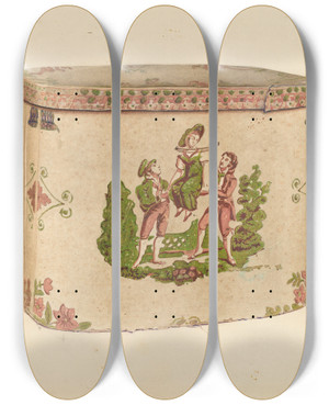 Triptych art skateboard deck of Walter Doran Bandbox_2 by Walter Doran