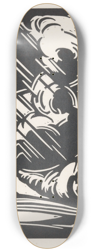 Henri Jonas - Storm boven een landschap 8.25 inch art skate deck