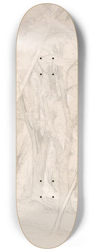 Henri-Joseph Harpignies - Forest Interior 8.25 inch art skate deck
