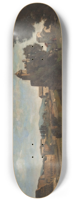 Henri-Joseph Harpignies - Le Colise  Rome 8.25 inch art skate deck
