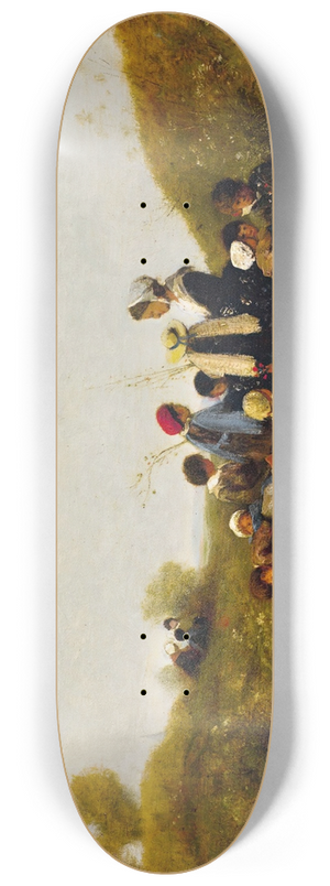 Henri-Joseph Harpignies - The Childrens Walk 8.25 inch art skate deck