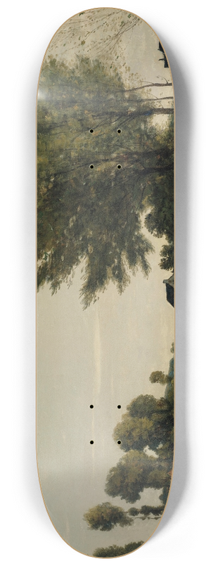 Henri-Joseph Harpignies - Une vue prs de Saint-Priv 8.25 inch art skate deck