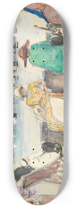 Henri Lebasque - Femme aux rgates 8.25 inch art skate deck