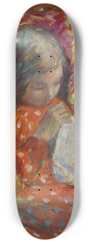 Henri Lebasque - Jeune fille cousant 8.25 inch art skate deck