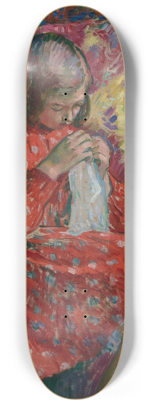 Henri Lebasque - La petite couseuse 8.25 inch art skate deck