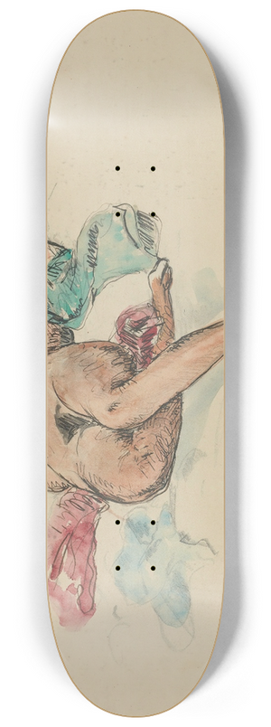 Henri Lebasque - Nu Allong 8.25 inch art skate deck