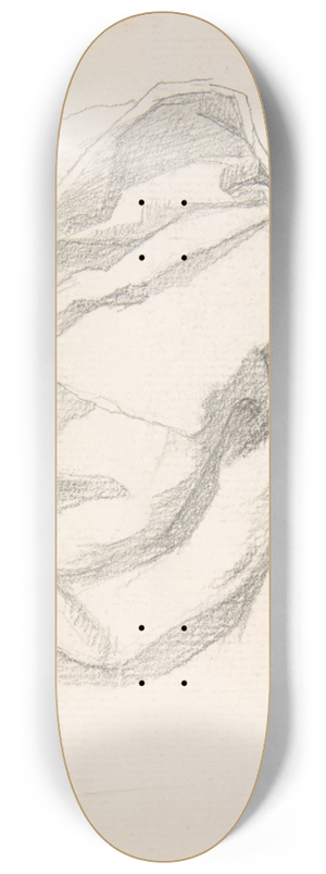 Henri Lehmann - Study of Drapery 8.25 inch art skate deck