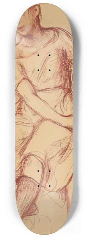 Henri Leopold Lvy - Etude de femme assise sur une chaise 8.25 inch art skate deck