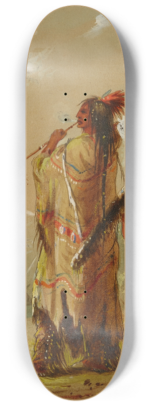 Alfred Jacob Miller - A Shoshonee Indian Smoking 8.25 inch art skate deck Alfred Jacob Miller - A Shoshonee Indian Smoking 8.25 inch art skate deck