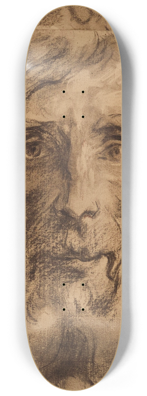 Henri Leopold Lvy - Etude de visage dhomme 8.25 inch art skate deck