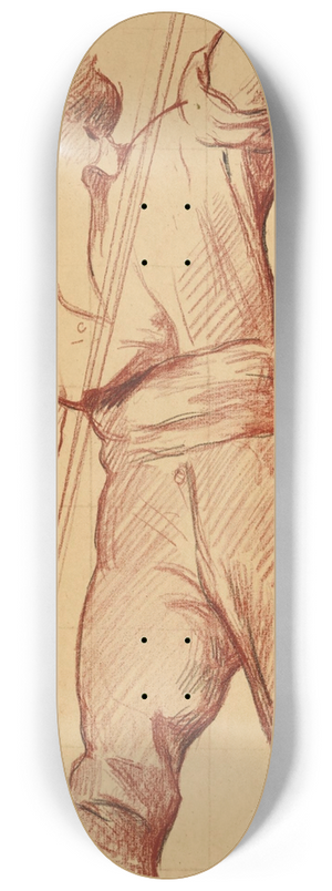 Henri Leopold Lvy - Etude pour un homme debout 8.25 inch art skate deck