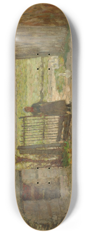 Henri Le Sidaner - La porte de la ferme 8.25 inch art skate deck Henri Le Sidaner - La porte de la ferme 8.25 inch art skate deck