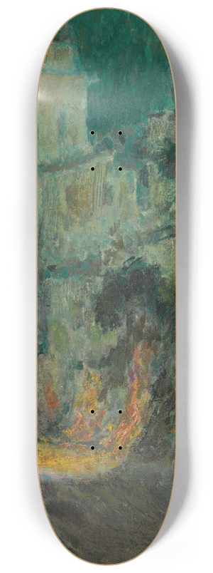 Henri Le Sidaner - La rue au Clair de Lune, Villefranche-sur-mer 8.25 inch art skate deck Henri Le Sidaner - La rue au Clair de Lune, Villefranche-sur-mer 8.25 inch art skate deck