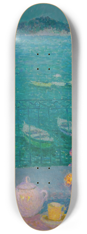 Henri Le Sidaner - Le Bouquet La Fentre, Villefranche-Sur-Mer 8.25 inch art skate deck Henri Le Sidaner - Le Bouquet La Fentre, Villefranche-Sur-Mer 8.25 inch art skate deck