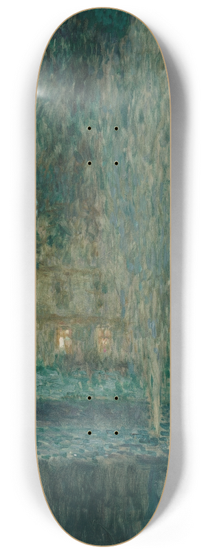 Henri Le Sidaner - Le jet deau, la nuit 8.25 inch art skate deck