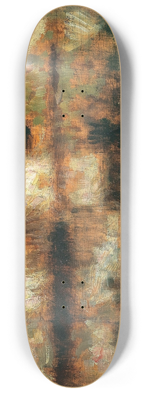 Henri Le Sidaner - Les Maisons sur leau, Berneval ou le Canal  clair de lune 8.25 inch art skate deck Henri Le Sidaner - Les Maisons sur leau, Berneval ou le Canal  clair de lune 8.25 inch art skate deck