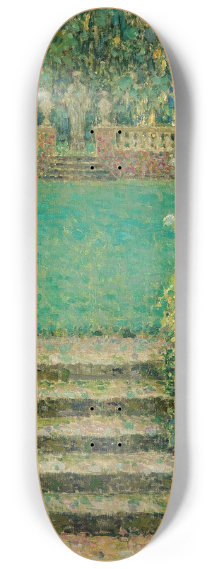 Henri Le Sidaner - Les Marches Du Jardin, Gerberoy 8.25 inch art skate deck Henri Le Sidaner - Les Marches Du Jardin, Gerberoy 8.25 inch art skate deck