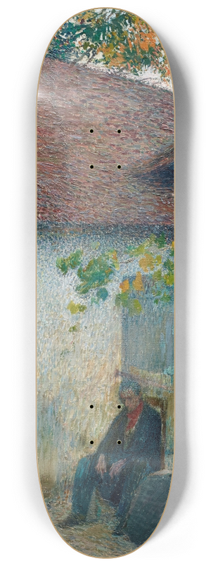 Henri Martin - Couple en conversation devant la ferme 8.25 inch art skate deck