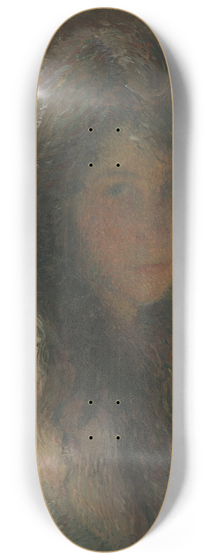 Henri Martin - Jeune femme se coiffant huile sur toile 8.25 inch art skate deck