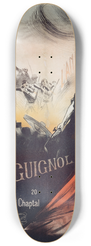 Henri-Patrice Dillon - Lami De Lordre Georges Darien Grand Guignol 8.25 inch art skate deck Henri-Patrice Dillon - Lami De Lordre Georges Darien Grand Guignol 8.25 inch art skate deck