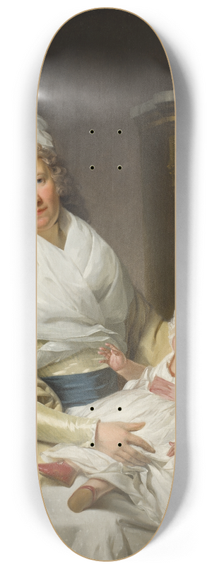 Henri-Pierre Danloux - Constantia Foster med syskonbarn 8.25 inch art skate deck