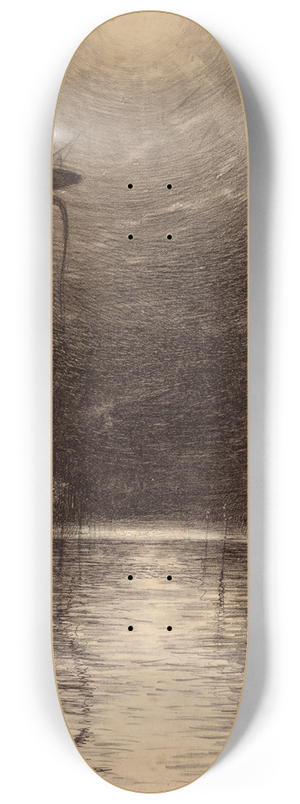 Henrique Alvim Corra - Martian Machine Over the Thames 8.25 inch art skate deck