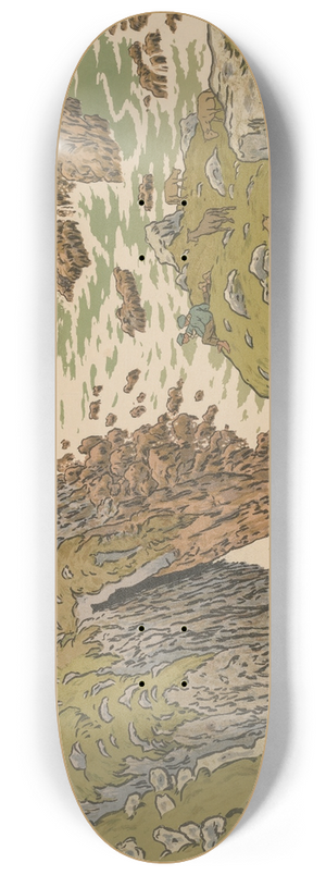 Henri Rivire - Aspects of Nature; The Cliff 8.25 inch art skate deck