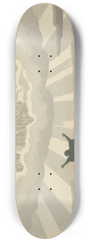 Henri Rivire - The Wandering Jew; Heaven 8.25 inch art skate deck