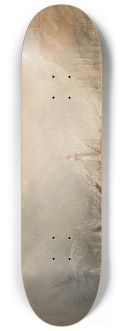 Henry Barlow Carter - A ship off Whitby in a storm 8.25 inch art skate deck