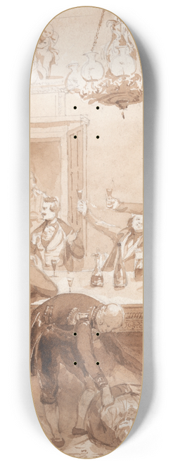 Henry Dawe - The Life of a Nobleman: Scene the Second  The First Party 8.25 inch art skate deck
