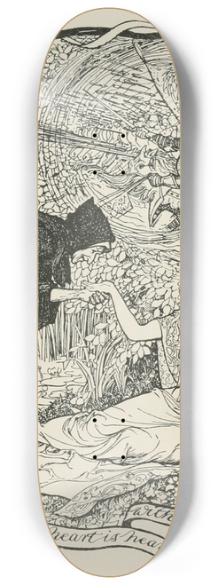 Henry Justice Ford - Your Heart is heavy with two Sorrows 8.25 inch art skate deck